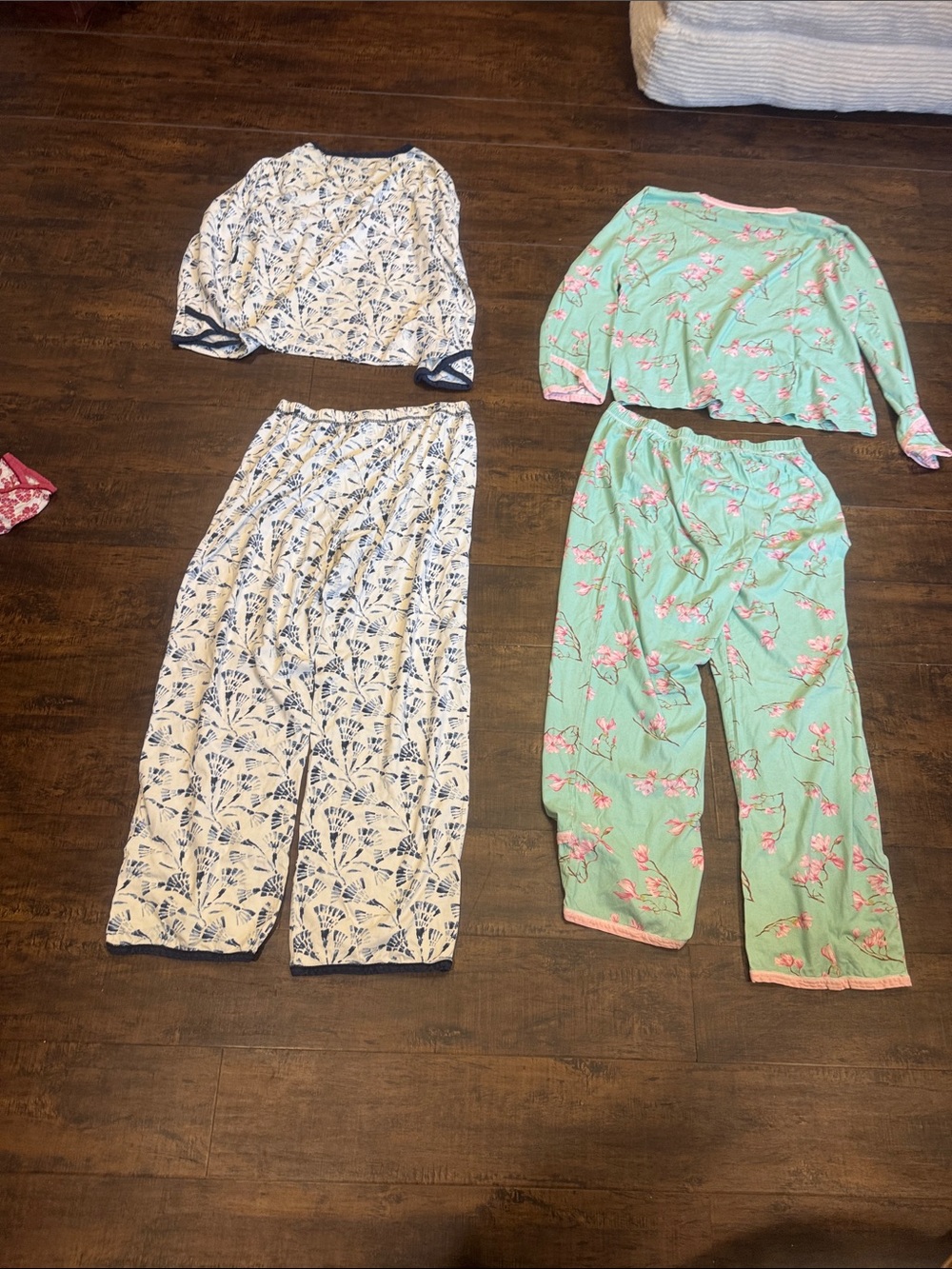 Garnet Hill sz L vintage Cotton Pajama Sets - Picture 2 of 4
